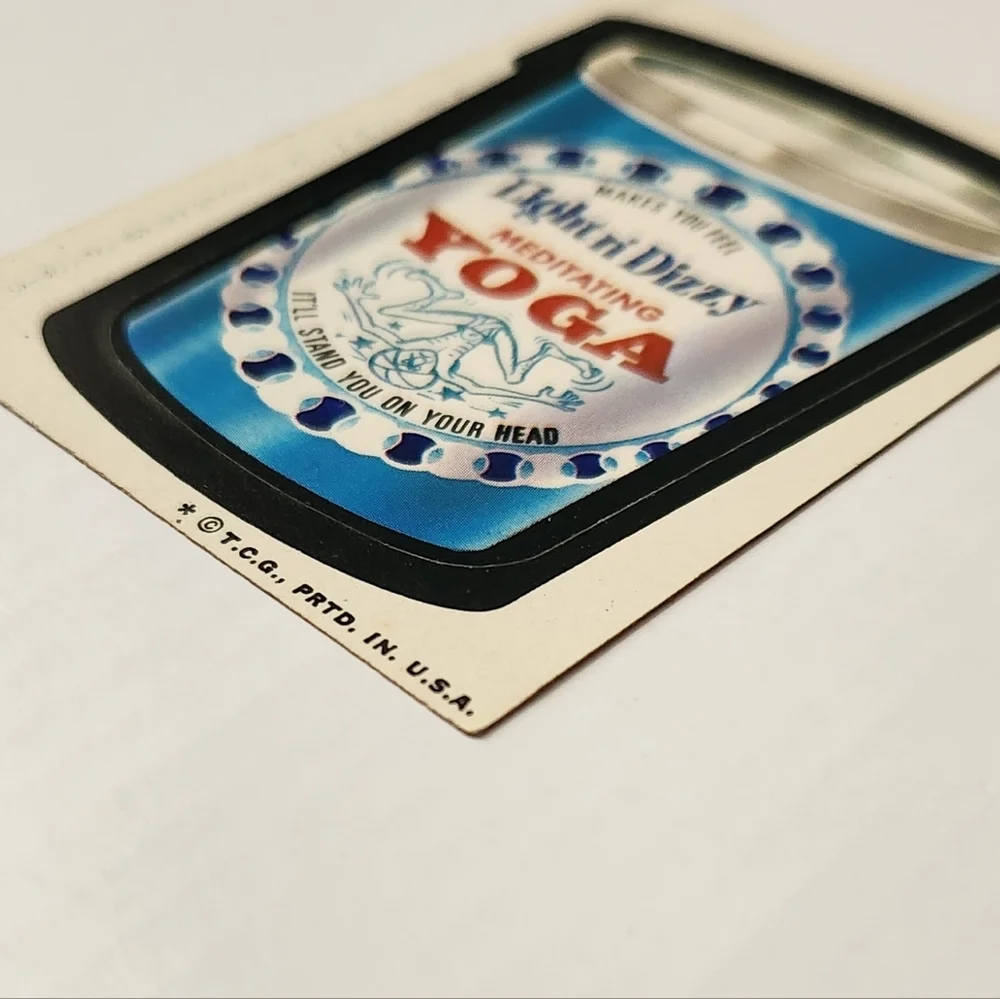 🧘‍♂️ Vintage 1973 Wacky Packages Sticker - 